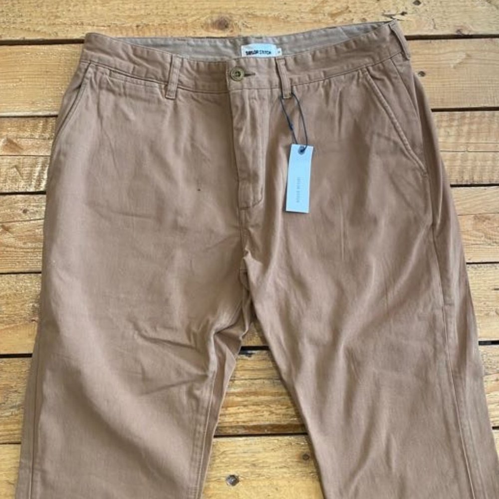 Taylor Stitch Slim Foundation Pant | Organic British Khaki | Size 34 | NWT